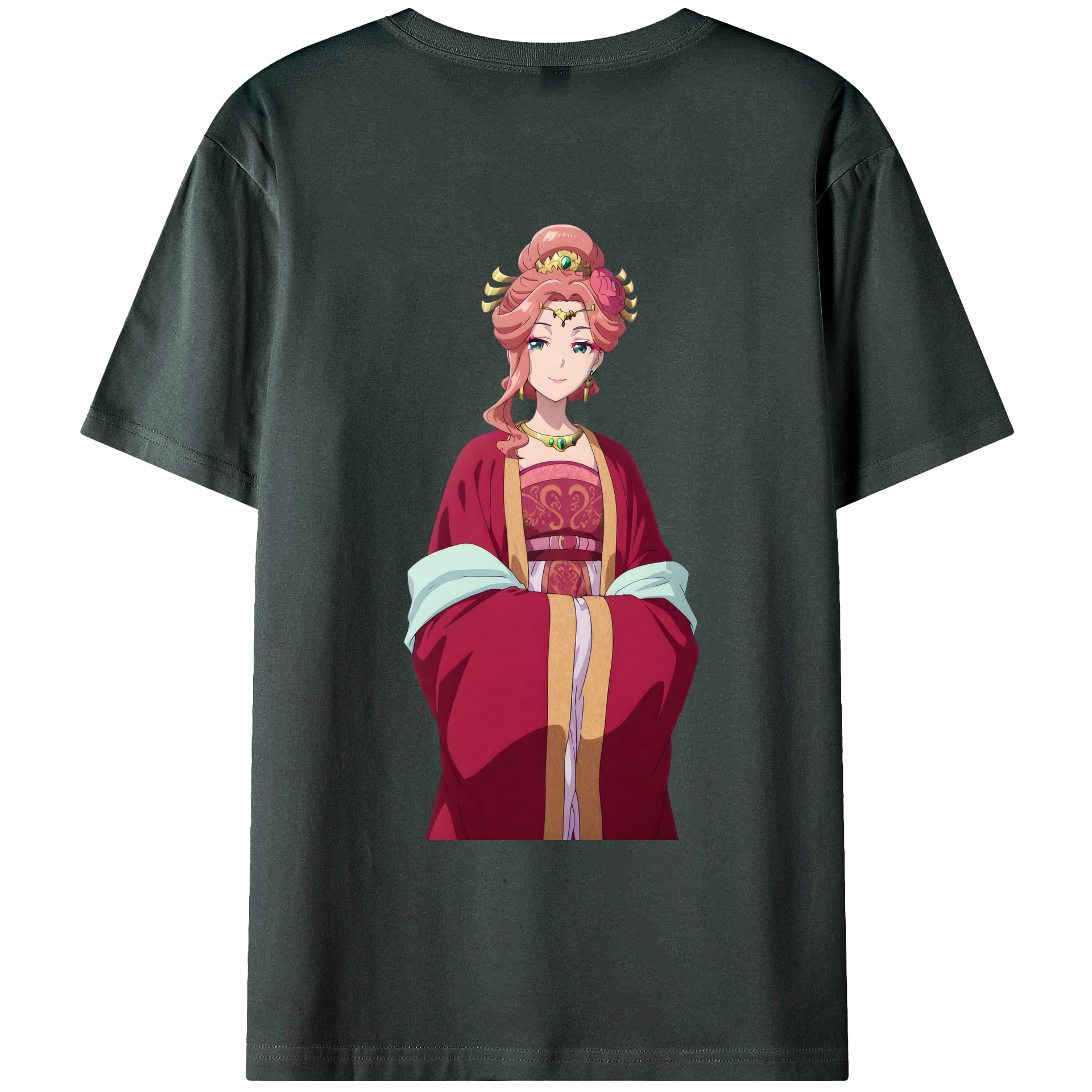 （画像用） 薬屋のひとりごと The Apothecary Diaries 綿100％ メンズ半袖Tシャツ（バックプリント） 通気性